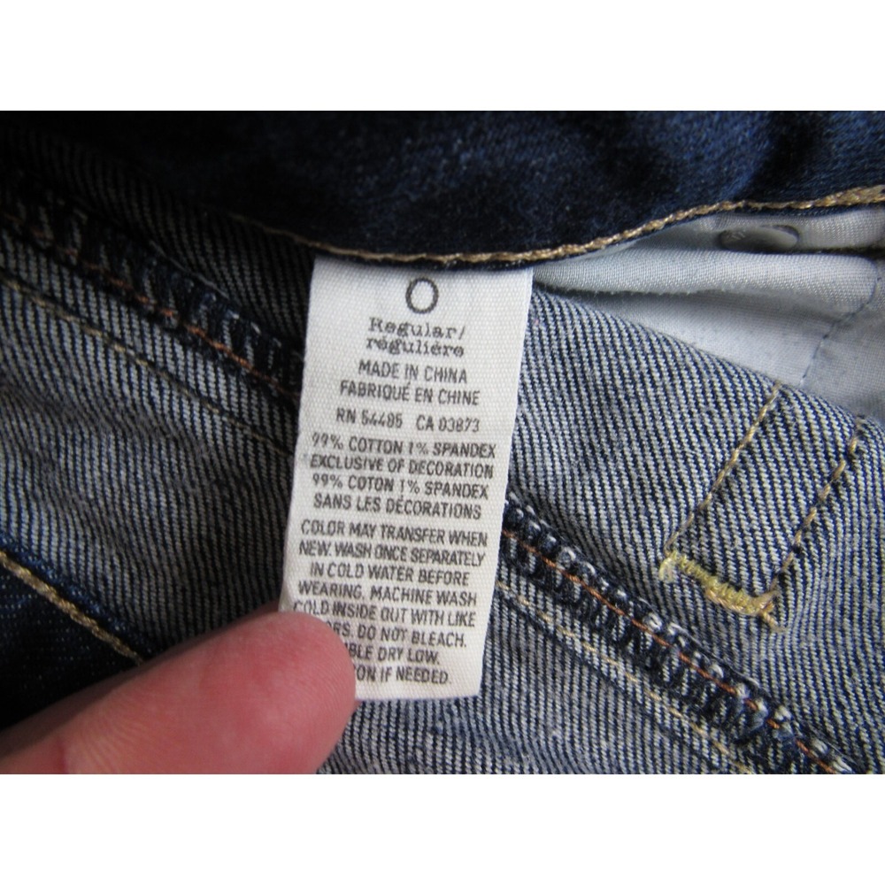 American Eagle Jeans Artist Cropped Dark Wash Women's Size 0 - Picture 6 of 7